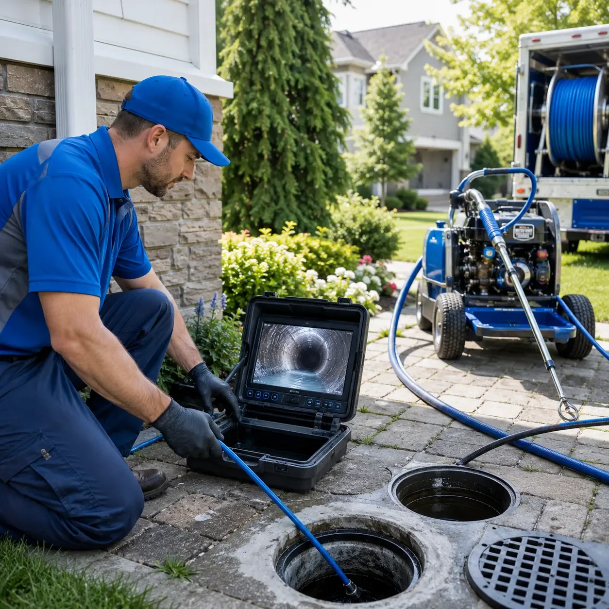 Outdoor drain cleaning professionals serving Delevan, NY