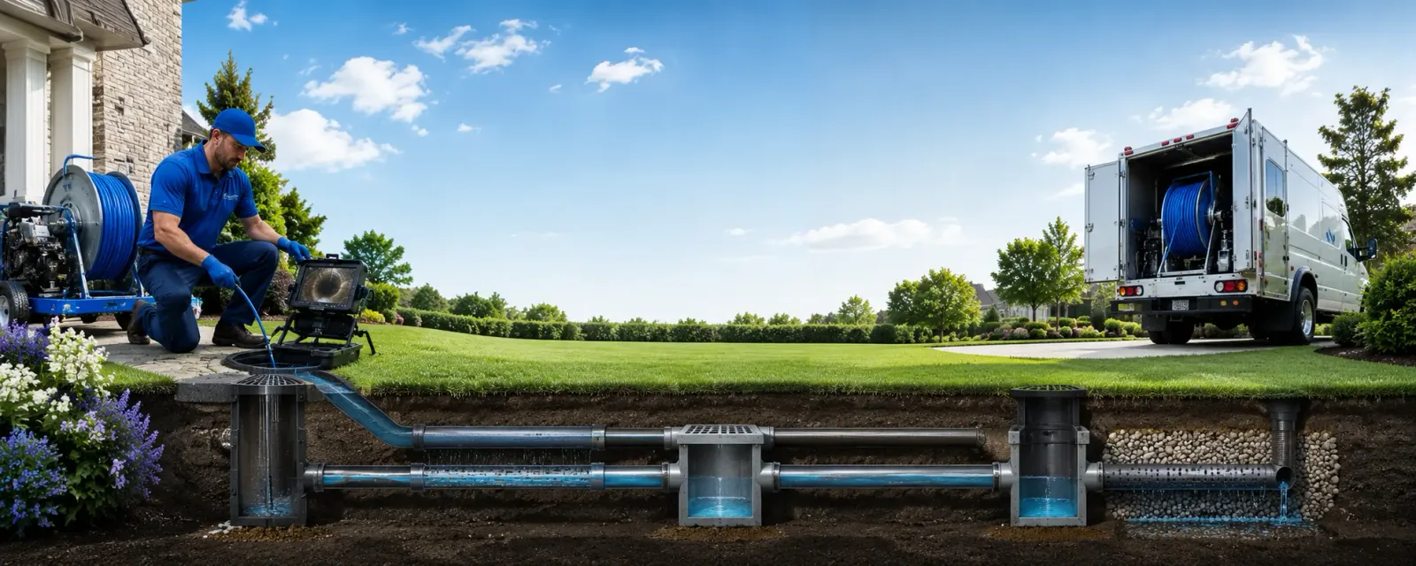Outdoor drain cleaning information for Delevan, NY
